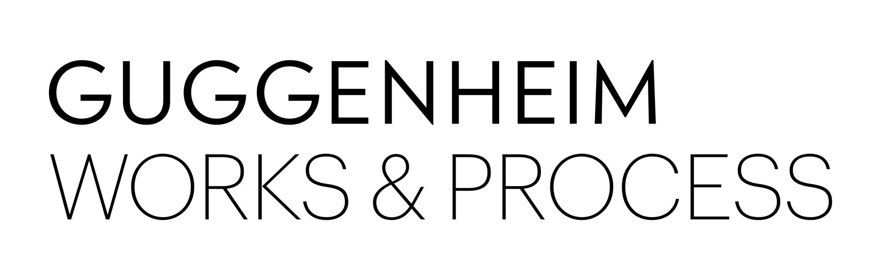logo for guggenheim works & process